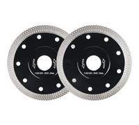Fairblo 2Pcs 115mm Diamond Cutting Discs for Angle Grinder Super Thin Porcelain Tile Cutting Discs Diamond Saw Blade 4.5" Wheel Disc Clean Cut on Granite Marble Concrete Bricks Ceramics