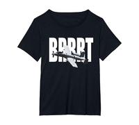 Fairchild A10 A-10 Thunderbolt Warthog Brrrt Plane T-Shirt, Women's Plus, Black, 1X