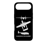 Fairchild C-82 Packet Cargo Aircraft Silhouette Diagrams Case for iPhone Air