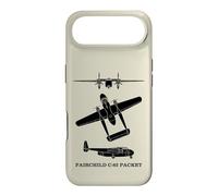 Fairchild C-82 Packet Cargo Aircraft Silhouette Diagrams Case for iPhone Air