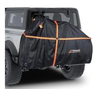 Faireach 800D Waterproof Bike Cover for Transport on Rack, Outdoor Bicycle Cover for 2 Bikes with Straps & Storage Bag, Windproof Heavy Duty Bike Covers for Rear Car Hitch Travel Storage