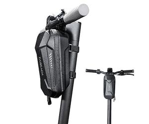 Faireach Waterproof Electric Scooter Bag, Large Scooter Front Handlebar Bag | 2L Large Capacity, Hard Eva Shell, 3 Straps Keep It Firm On Rough Roads, Easy Installation, Fits Sedway, Ninebot, Xiaomi