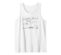 Fairey Battle WW2 British Bomber Plane Blueprints Tank Top