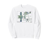 Fairey Seafox WW2 British Biplane Floatplane Diagrams Sweatshirt