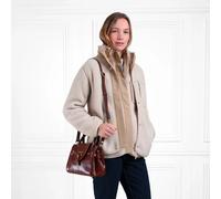 Fairfax & Favor Ladies The Agnes Fleece Jacket - Cream - Size: Large