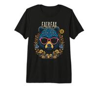 Fairfax Virginia USA Bear Wearing Sunglasses Design Premium T-Shirt