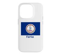 Fairfax Virginia USA Flag Souvenir Case for iPhone 14 Pro
