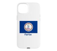 Fairfax Virginia USA Flag Souvenir Case for iPhone 15 Plus
