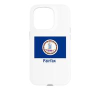 Fairfax Virginia USA Flag Souvenir Case for iPhone 15 Pro