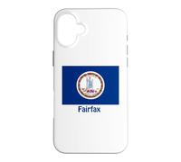 Fairfax Virginia USA Flag Souvenir Case for iPhone 16 Plus