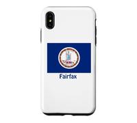 Fairfax Virginia USA Flag Souvenir Case for iPhone XS Max