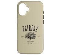 Fairfax Virginia Vintage Distressed Style Design Souvenir Case for iPhone 16