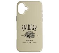 Fairfax Virginia Vintage Distressed Style Design Souvenir Case for iPhone 16 Plus