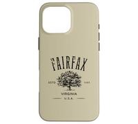 Fairfax Virginia Vintage Distressed Style Design Souvenir Case for iPhone 16 Pro Max