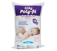 Fairfield Silky Poly-Fil Fiber Fill, 12oz, Polyester, White, 12 oz Bag