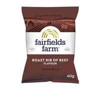 Fairfields Farm Crisps - Roast Rib of Beef Flavour Handcooked Potato Crisps 40g | Pack of 36