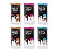 Fairground Frenzy | Six Bars of Dirty Cow Chocolate |Dairy Free Plant Based and Vegan |Contains: 2 Cinnamon Churros, 2 Cherry Pop, Snap Crackle Shop, Salty Susan