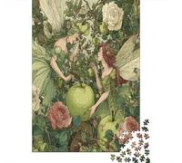 Fairies And Roses in The Green Apple Orchard1000 Piece Impossible for Adults Games Gifts Kids Challenge Jigsaw