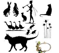 Fairies Erases Stamps - Silicone Stamp Butterflies Stamp Clear Stamps on the Theme of Travel, Holiday Card Crafts, Scrapbooking Accessories, Transparent Street Sign Seals