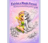 Fairies & Magic Forest Coloring Book for Kids Ages 4-8 - VOL. 1