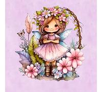 Fairies Pixies Colourful Art Blank Greeting Card Design 187 - Gift Idea Special Occasion Inside With Envelope Premium Unique Quality Included Uk Designed Thoughtful