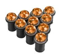 Fairing Bolt Kit 10 Pieces M5 Windscreen Windshield Wind Deflectors Bolts Kits For ZX6R ZX-6R ZX 6R ZX7R ZX9R ZX10R ZX-10R ZX12R ZX14R ER5(Orange)