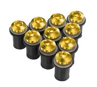 Fairing Bolt Kit 10 Pieces M5 Windscreen Windshield Wind Deflectors Bolts Kits For ZX6R ZX-6R ZX 6R ZX7R ZX9R ZX10R ZX-10R ZX12R ZX14R ER5(GOLD)