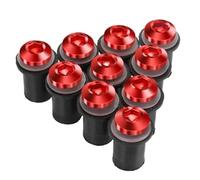 Fairing Bolt Kit 10 Pieces M5 Windscreen Windshield Wind Deflectors Bolts Kits For ZX6R ZX-6R ZX 6R ZX7R ZX9R ZX10R ZX-10R ZX12R ZX14R ER5(RED)