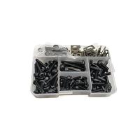 fairing bolt kit For BMW S1000R S1000 For Benelli Be300 Be600 Tnt/be 300 600 Body Fastener Clips Screw Nuts Bodywork Screws Motorcycle Fairing Bolts Kit(Black- Silver)