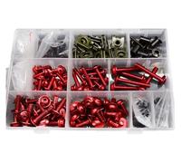 fairing bolt kit For Ducati For MONSTER M400 1999-2003 Bodywork Screws Motorcycle Fairing Body Bolt Kit Screw Spire Speed Fastener Clip Nut(Red)