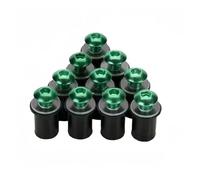 Fairing Bolt Kit Motorcycle Windscreen Windshield Bolts Screws Nut Fastener For GSXR 600 750 1000 K1 K2 K3 K4 K5 K6 K7 K8 K9 K11(10 pieces Green)