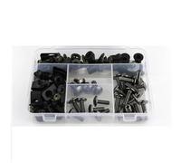 Fairing Bolt Kit, Screws Motorcycle Fairing Fastener Bolts Clips For HO&NDA FSC600A Silver Wing 2001-2018 Windscreen Screws Nuts Bolts Kits Motorbike Windshield Mounting Kit(Titanium)