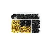 Fairing Bolt Kit, Screws Motorcycle Fairing Fastener Bolts Clips For Suzuki GSXR600 GSXR750 GSXR 600 750 2001 2002 2003 Windscreen Screws Nuts Bolts Kits Motorbike Windshield Mounting Kit(Gold)