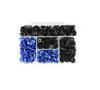 Fairing Bolt Kit, Screws Motorcycle Fairing Fastener Bolts Clips For Suzuki GSXR600 GSXR750 GSXR 600 750 2001 2002 2003 Windscreen Screws Nuts Bolts Kits Motorbike Windshield Mounting Kit(Blue)