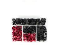 Fairing Bolt Kit, Screws Motorcycle Fairing Fastener Bolts Clips For Suzuki GSXR600 GSXR750 GSXR 600 750 2001 2002 2003 Windscreen Screws Nuts Bolts Kits Motorbike Windshield Mounting Kit(Red)