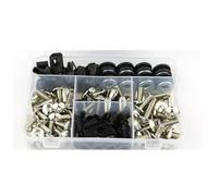 Fairing Bolt Kit, Screws Motorcycle Fairing Fastener Clips Bolt For HO&NDA GL1800 GOLDWING 2001-2018 Motorbike Windscreen Screws Nuts Kits Motorbike Windshield Mounting Kit(Silver)