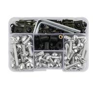 Fairing Bolt Kit, Screws Motorcycle Fairing Fastener Clips Bolts Kit For HO&NDA For Forza 125 For FORZA125 Windscreen Bodywork Screws Nuts Fasteners Motorbike Windshield Mounting Kit(Silver)