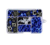 Fairing Bolt Kit, Screws Motorcycle Fairing Fastener Clips Bolts Kit For YA&MAHA YZF 600 R6 R1 R6S R3 600R FZ6/R Windscreen Bodywork Screws Nuts Fasteners Motorbike Windshield Mounting Kit(Blue)