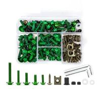 Fairing Bolt Kit, Screws Motorcycle Fairing Fastener Clips For Sym Jet X 125 14 Windscreen Screws Nut Bolts Kits Aluminium Fasteners Motorbike Windshield Mounting Kit(Green)