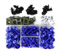 Fairing Bolt Kit, Screws Motorcycle Fairing Fasteners Bolts Nuts Kit For SUZUKI GSX1300R For Hayabusa SFV650 Gladius SV650 SV1000S Windscreen Screws Clips Motorbike Windshield Mounting Kit(Blue)