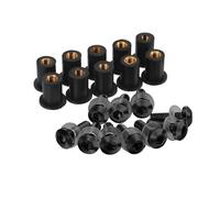 Fairing Bolts Fastener Clip 10 Pieces 5MM Windshield Bolt Windscreen Mounting Screw Kit For Suzuki For DL650 For V-STROM 2012-2017(Black)