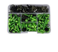 Fairing Bolts Fasteners Screws Nuts 155pcs Fairing Bolt Kit For For CBR600RR For CBR900RR For CBR1000RR For CBR600 F F2 F3 F4 F4i Bolts Screws Nuts Clips(Green)