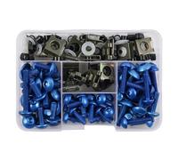Fairing Bolts Fasteners Screws Nuts 177PCS Fairing Bolt Kit Bolts Screws Nuts Clips For DUCATI Scrambler 800 For MONSTER 696 937 821 Multistrada 1200S V4S Desert X(BLUE)