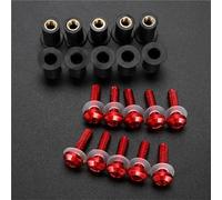 Fairing Bolts Fasteners Screws Nuts 5mm Windscreen Bolt Windshield Mounting Bolts Screws Kit For TRACER 900 700 GT 900GT MT09 MT07 TRACER 7 9 GT(RED)
