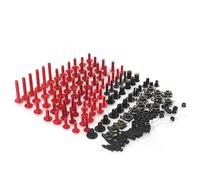 Fairing Bolts Fasteners Screws Nuts Motorcycle Fairing Bolt For DUCATI For Monster 695 696 796 795 797 821 1000 1100S 1200 M400 M600 1098 Bolts Screws Nuts Clips(RED)