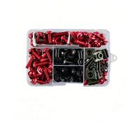 Fairing Bolts Fasteners Screws Nuts Motorcycle Fairing Bolt For KAWASAKI For Versys 650/1000 For NINJA 250 300 400 650R ABS 1000SX SX Bolts Screws Kit Nuts Clips(RED)