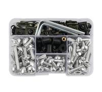 Fairing Bolts Kit 190pcs Motorcycle Complete Fairing Bolts Screw For NC750X ADV 350 Fz8 Dio AF18 AF27(Silver)