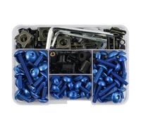 Fairing Bolts Kit 190pcs Motorcycle Complete Fairing Bolts Screw For NC750X ADV 350 Fz8 Dio AF18 AF27(Blue)