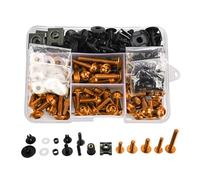 Fairing Bolts Kit Bodywork Fasteners Screws Nut For MT25 N-MAX NMAX125 NMAX155 NVX155 R1 R125 R15 R15V3 R1M R1S Steel(Orange)