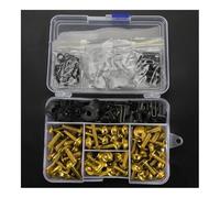Fairing Bolts Kit For AfricaTwin For RD04/RD07 RD07A 1990-2003 2002 2001 For XRV750 AfricaTwin Motorcycle Fairing Bolt Screws Kit Nut Clips(Gold)